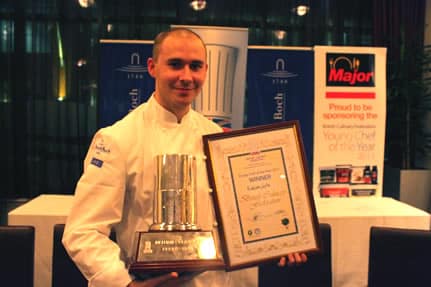 Kristian Curtis with award