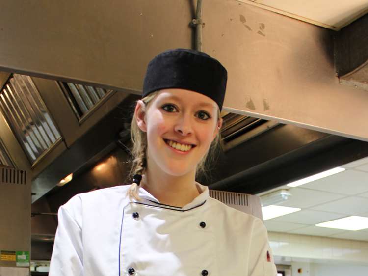 Professional Cookery apprentice Chloe Gardner