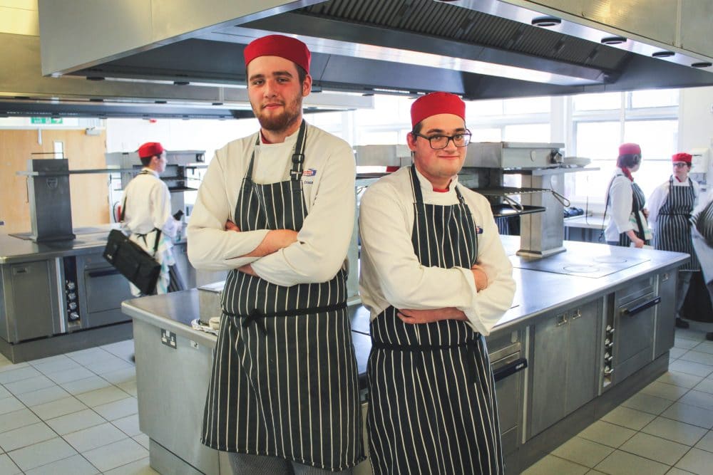 Ronan Cramner & James Bye Catering students