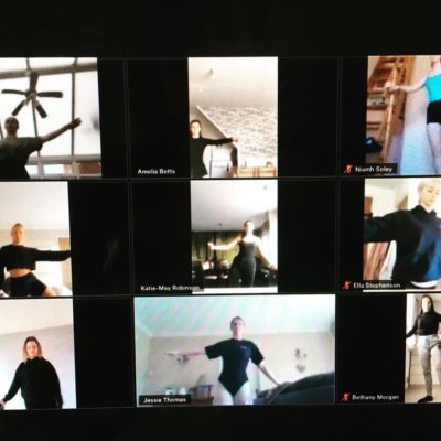 Remote learning ballet class