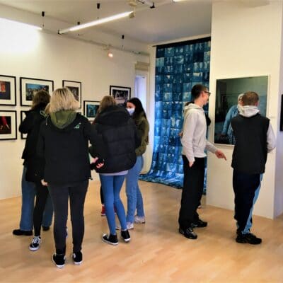 The students in gallery
