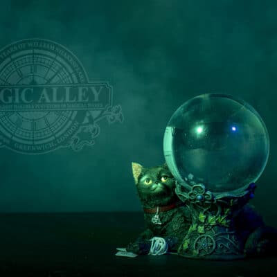 Olivers cat glass ball magic alley