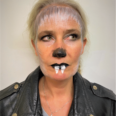 Wolf makeup at Stratford Upon Avon College