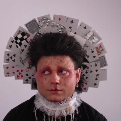 Make Up Students - headdress of cards