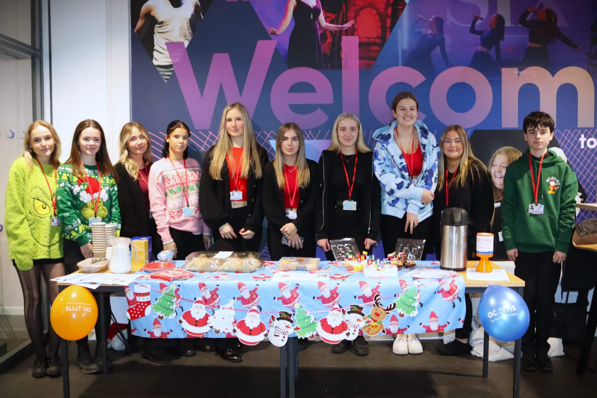 Travel & Tourism students fundraise for Acorns Children’s Hospice - food table