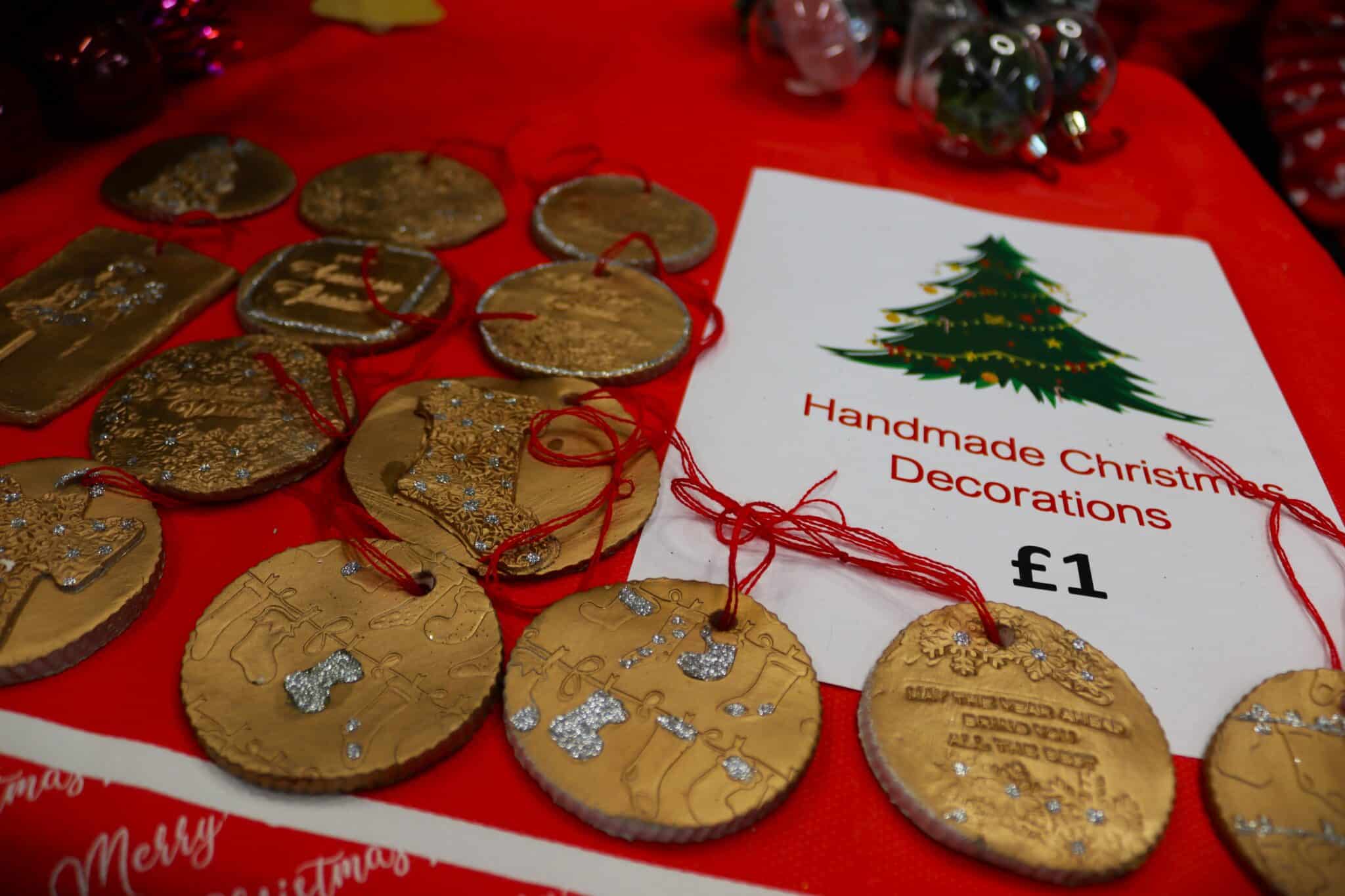 Foundation Learning students get into the Christmas business - tree gold decorations