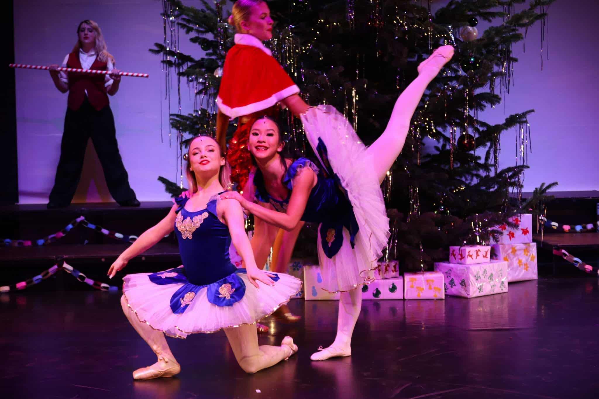 College Christmas variety show a huge hit - acrobatics baton and dance