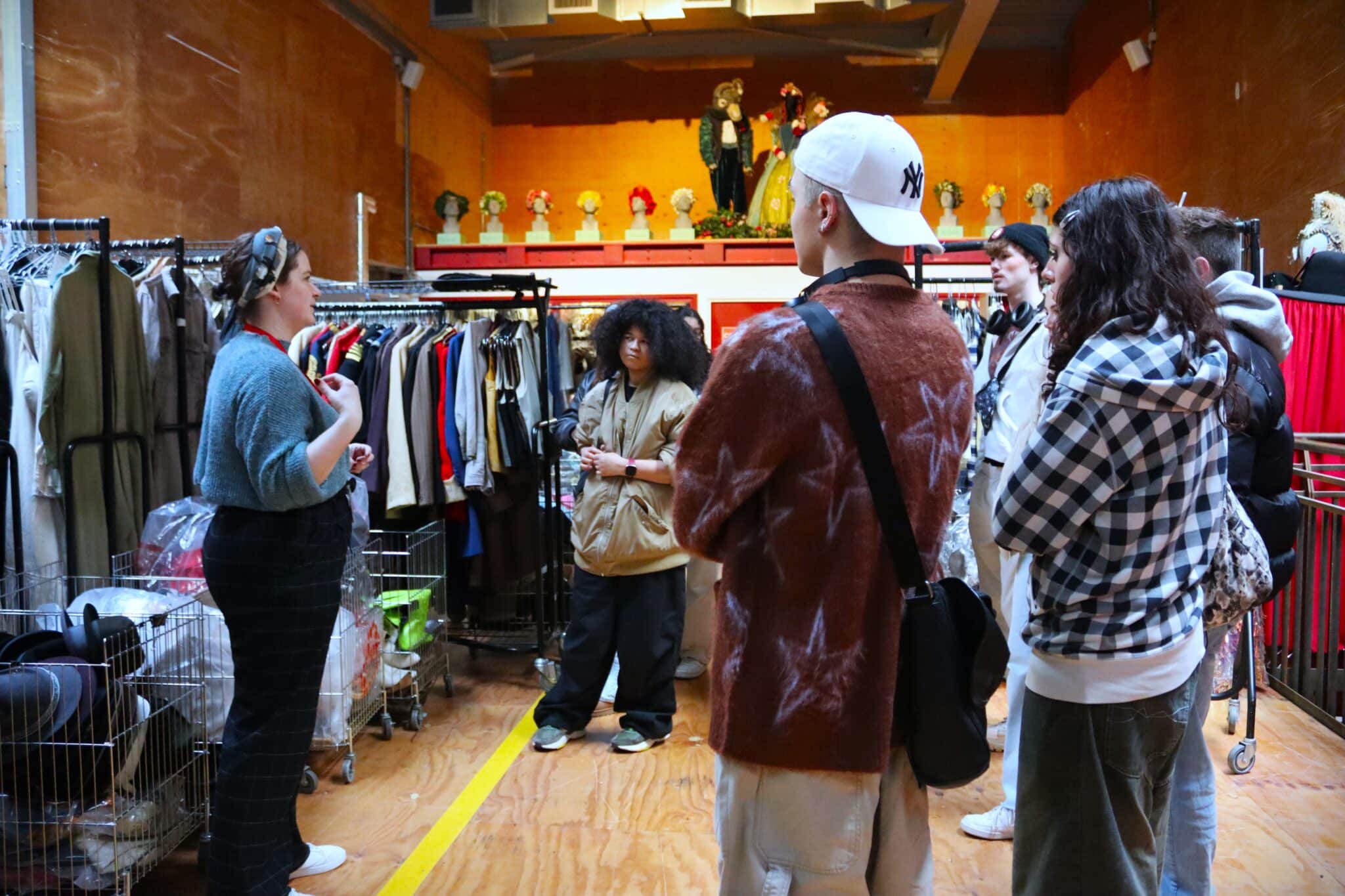 Fashion students visit the RSC - students learning