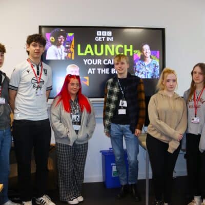 BBC apprentices visit students