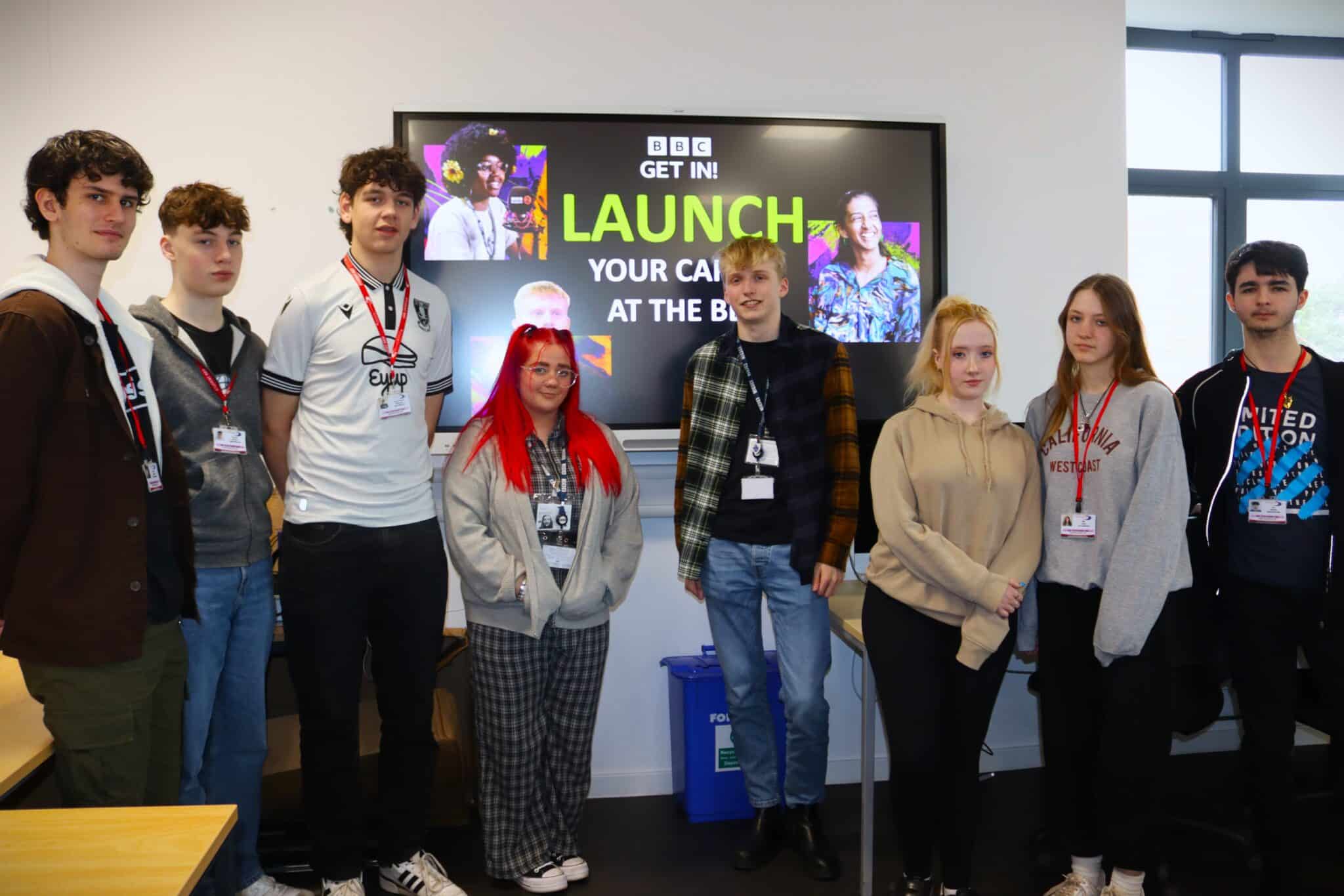 BBC apprentices visit students