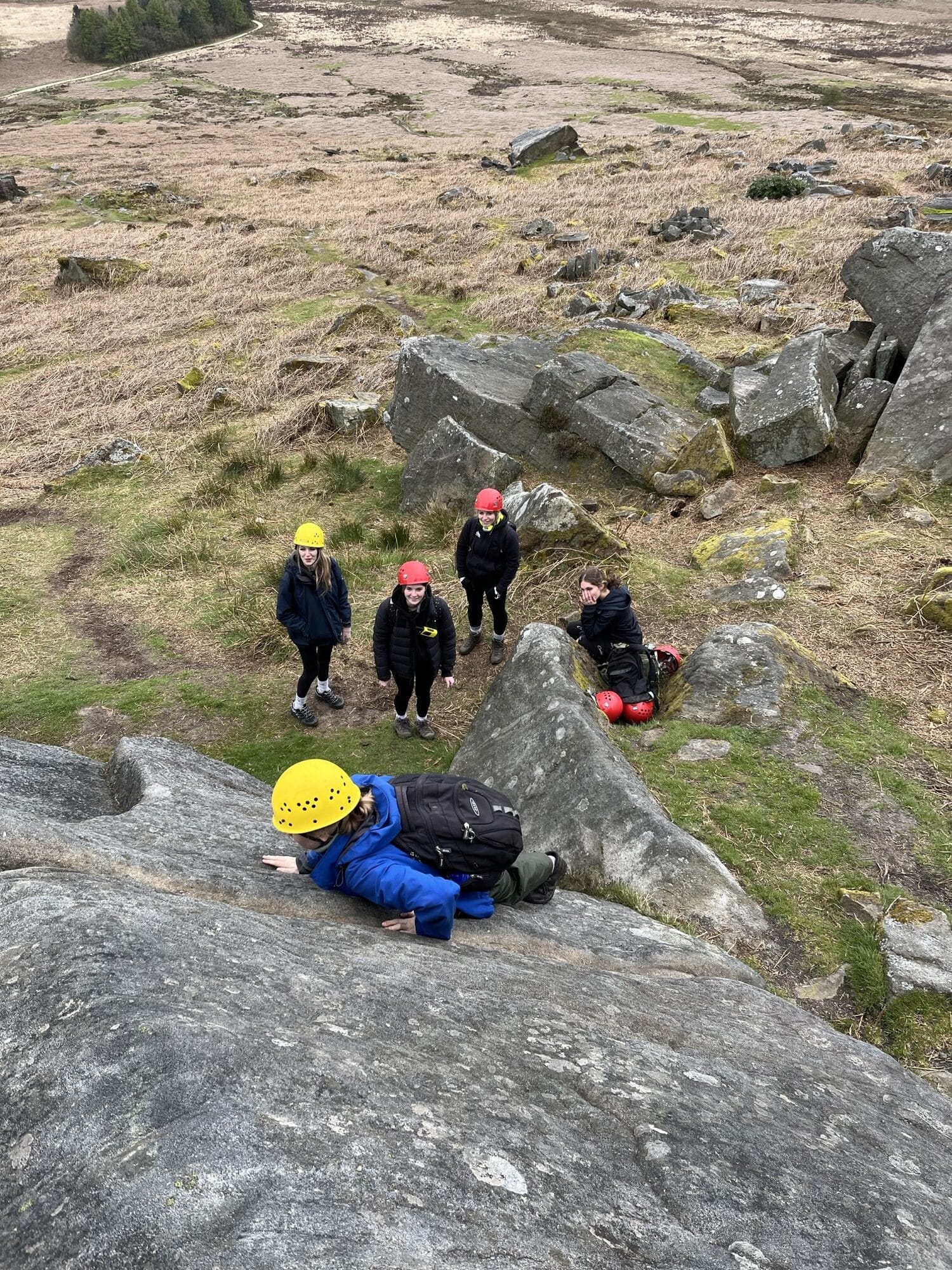 UPS students take part in Peak District challenge - climbing