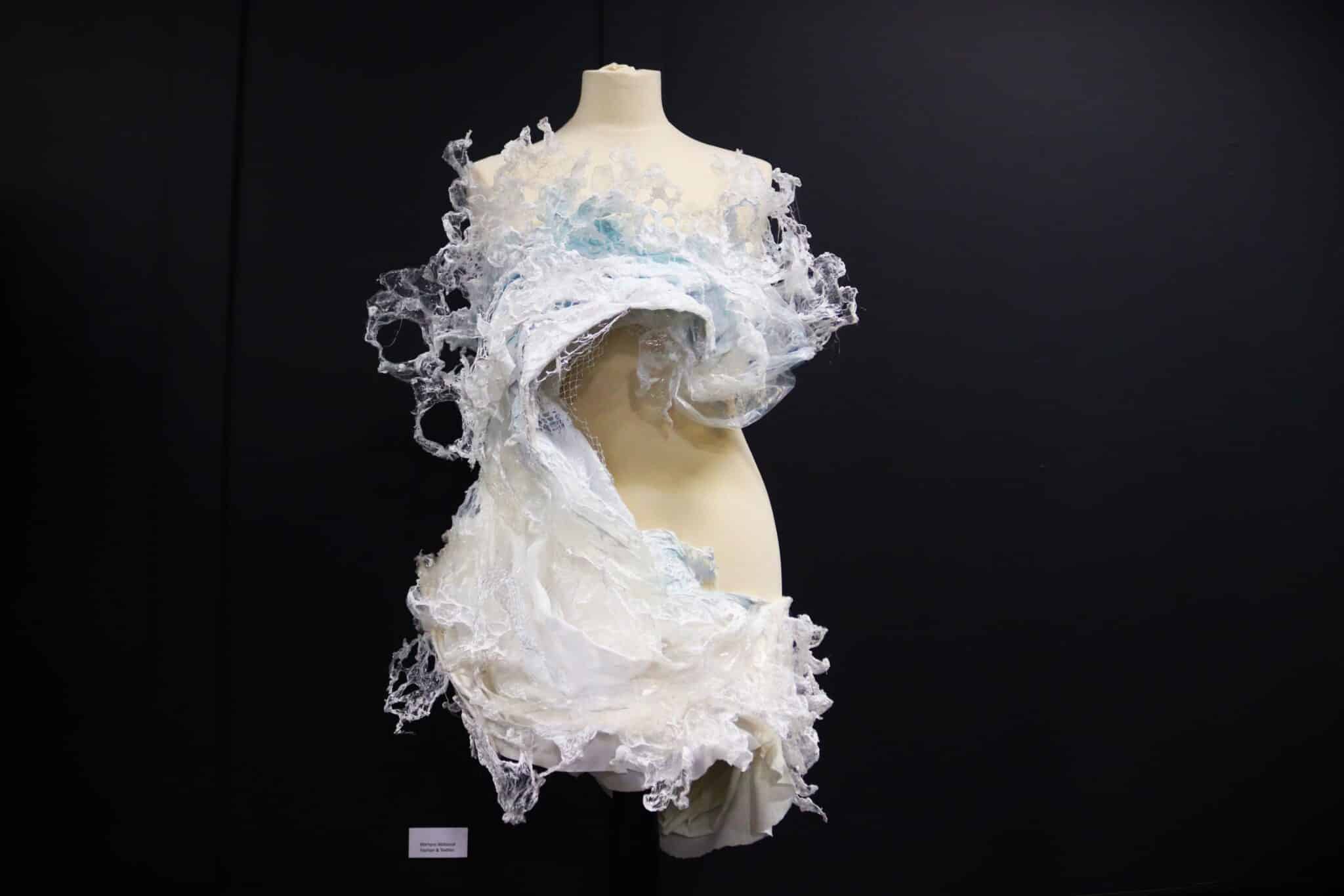 student dress concept on display at end of year exhibition