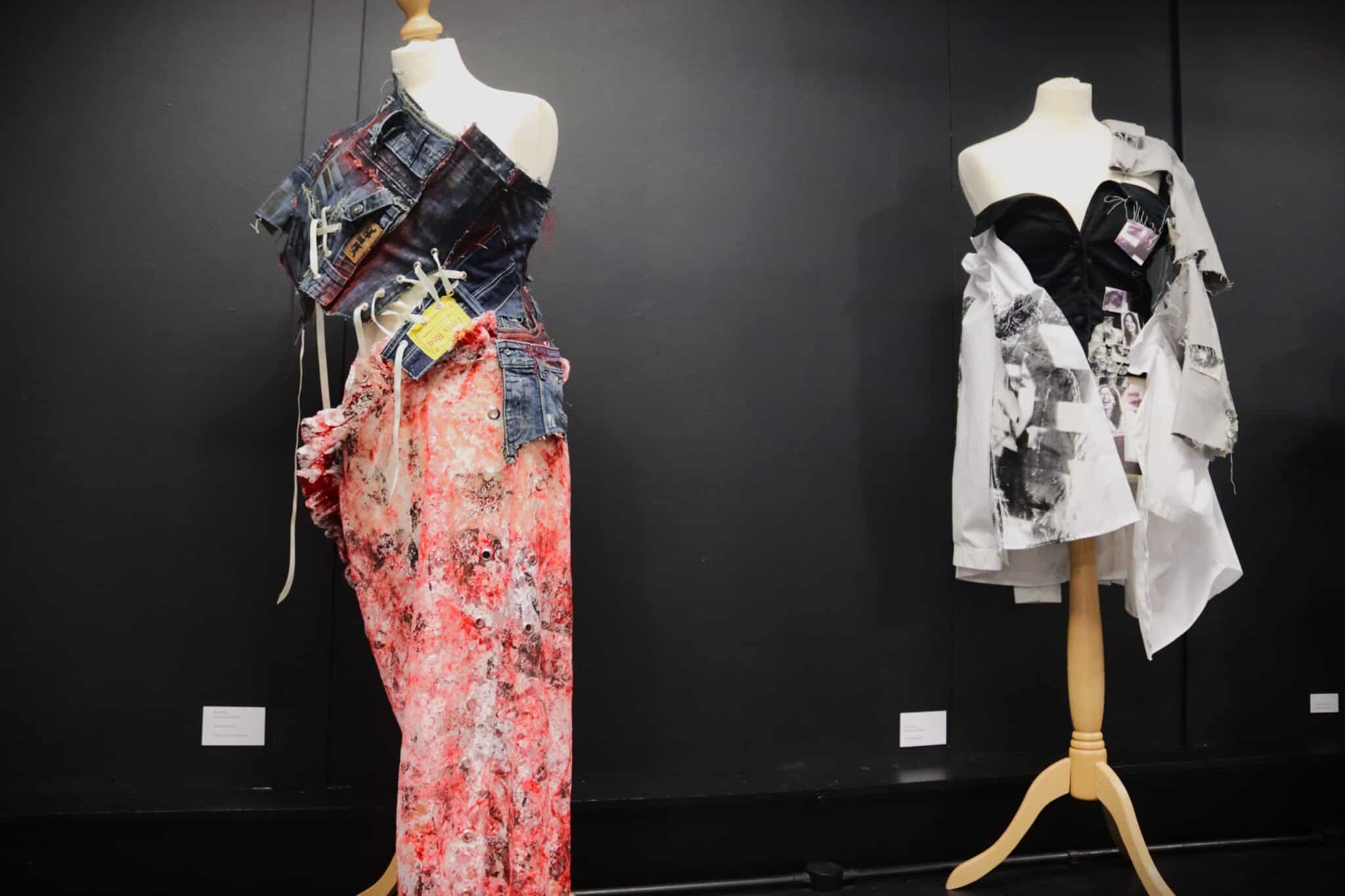 student clothing concept on display at end of year exhibition