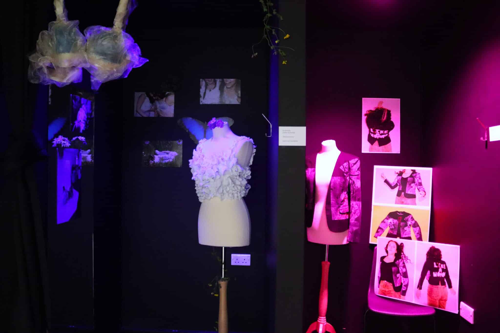 student fashion display at end of year exhibition