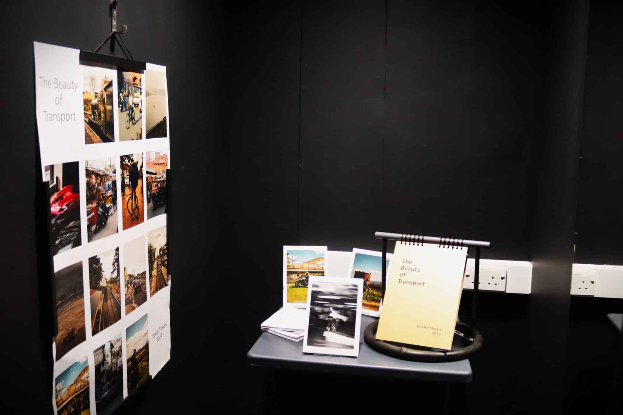 transport photography on display at end of year exhibition