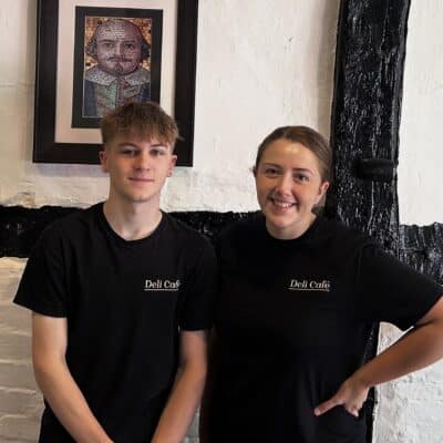 Former apprentice supports next generation - Daniel and Lauren at the Deli Cafe