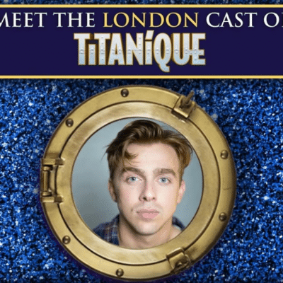 Stratford College student at Announcement cast picture for Titanique musical